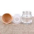 70g clear empty glass container with childproof lid glass cosmetic packing jar